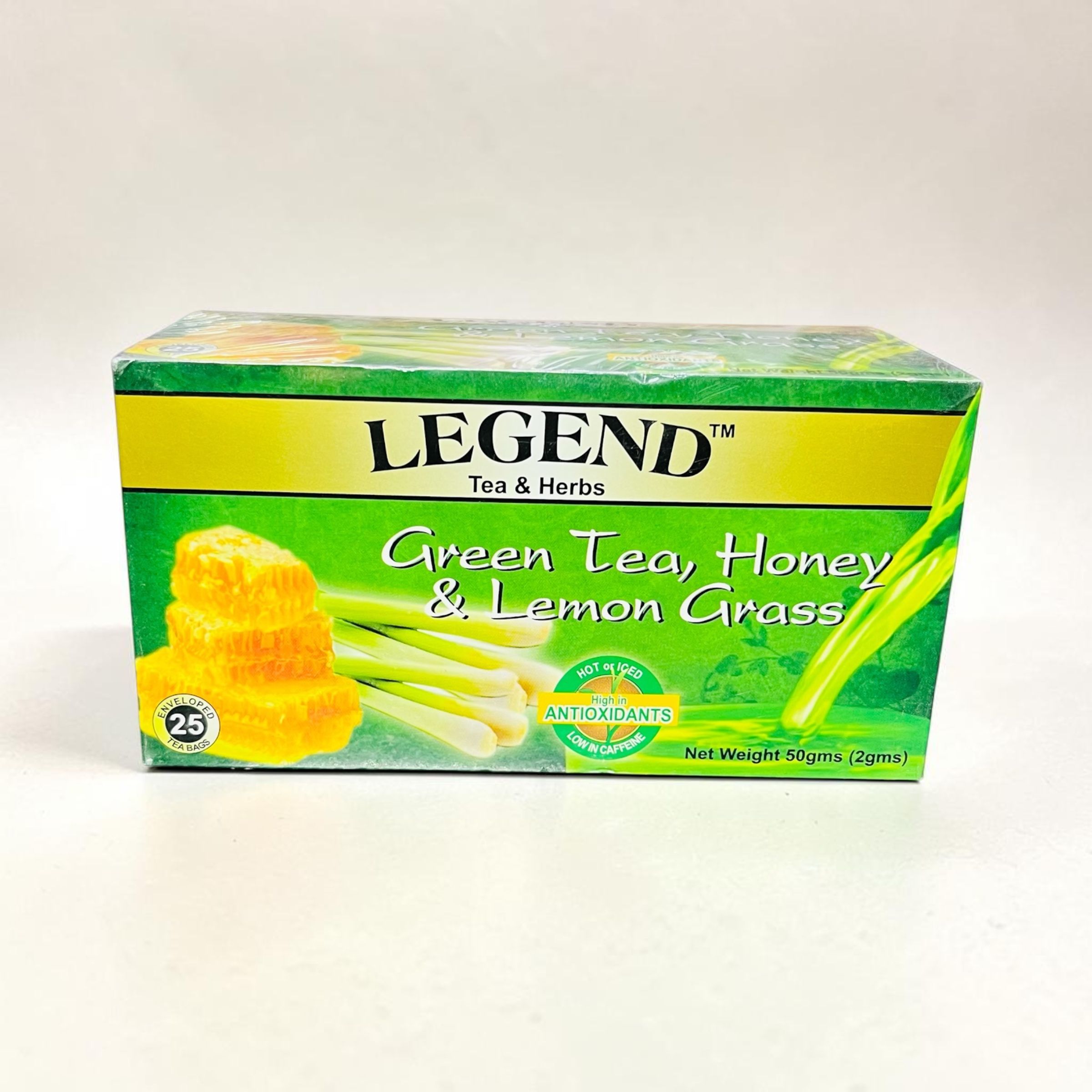 LEGEND GREEN TEA, HONEY &AMP; LEMON GRASS 50G